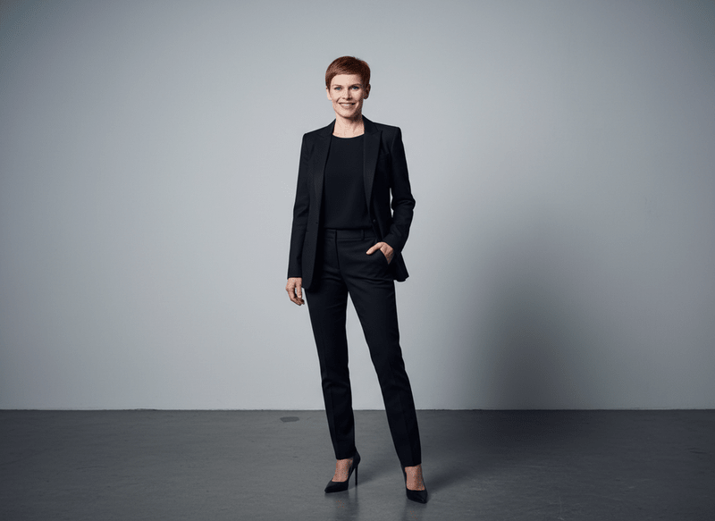 Designer-Anzug Luxus Schwarz